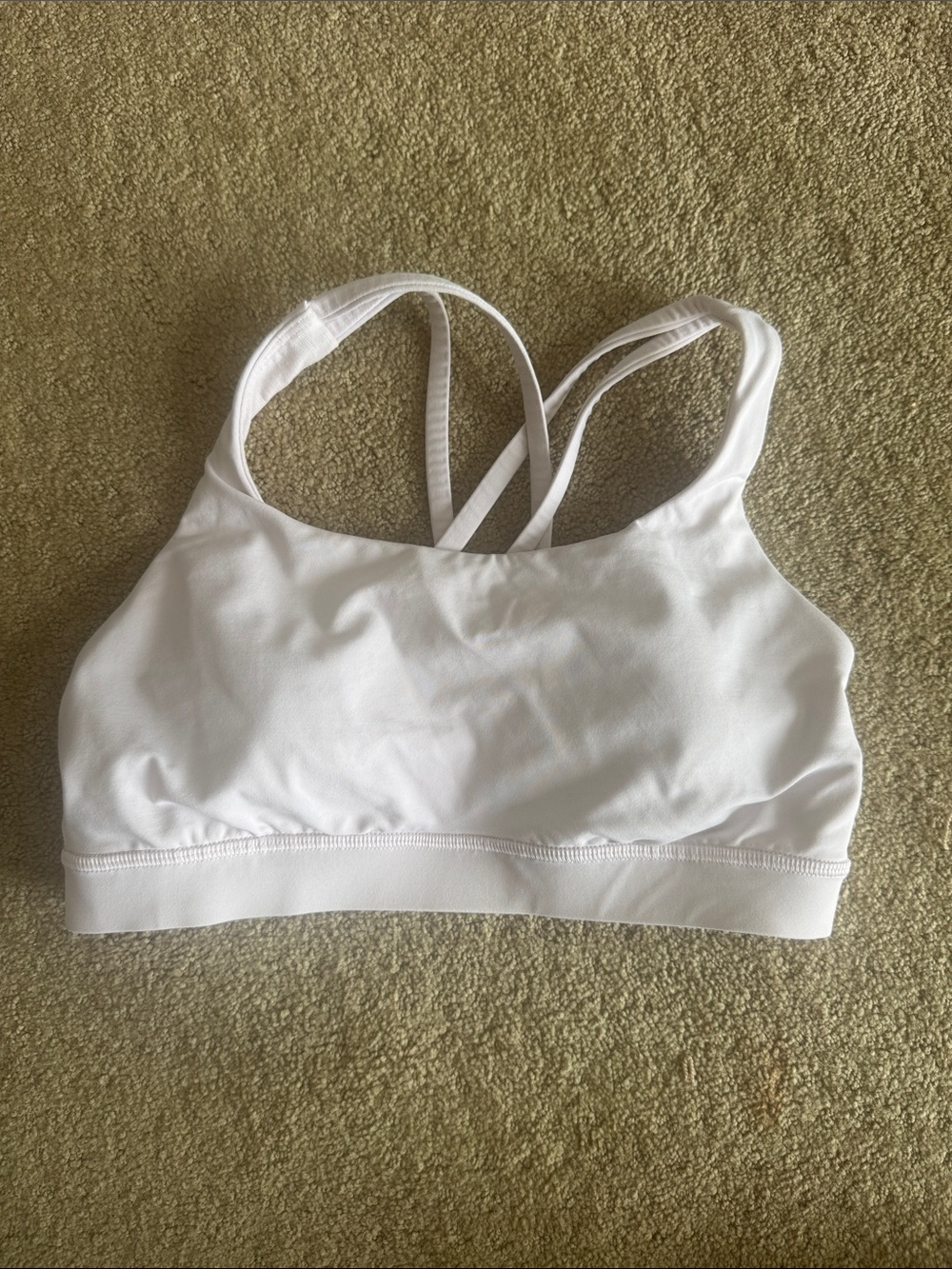 lululemon athletica White Double-Strap Sports Bra